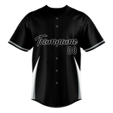 Custom Unisex Black & White Pattern Baseball Jersey BB0000120102