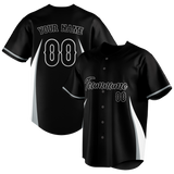 Custom Unisex Black & White Pattern Baseball Jersey