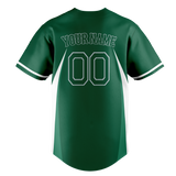 Custom Unisex Kelly Green & White Pattern Baseball Jersey BB0000121502