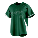 Custom Unisex Kelly Green & White Pattern Baseball Jersey BB0000121502