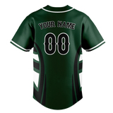 Custom Unisex Kelly Green & White Pattern Baseball Jersey BB0000191502