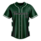 Custom Unisex Kelly Green & White Pattern Baseball Jersey BB0000191502