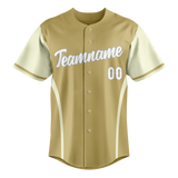 Custom Unisex Camo & Cream Pattern Baseball Jersey BB0000220605