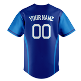 Custom Unisex Royal Blue & Blue Pattern Baseball Jersey BB0000221920