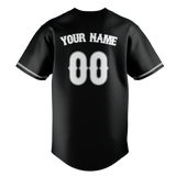 Custom Unisex Black & White Pattern Baseball Jersey BB0000230102