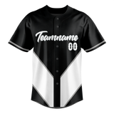 Custom Unisex Black & White Pattern Baseball Jersey BB0000230102