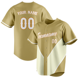 Custom Unisex Camo & Cream Pattern Baseball Jersey BB0000230605