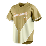 Custom Unisex Camo & Cream Pattern Baseball Jersey BB0000230605