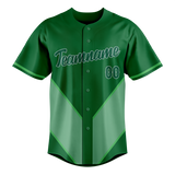 Custom Unisex Kelly Green & Green Pattern Baseball Jersey BB0000231514