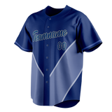 Custom Unisex Royal Blue & Light Blue Pattern Baseball Jersey BB0000231921