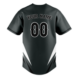 Custom Unisex Black & White Pattern Baseball Jersey BB0000240102