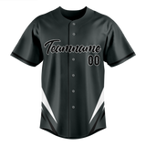 Custom Unisex Black & White Pattern Baseball Jersey BB0000240102