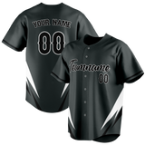 Custom Unisex Black & White Pattern Baseball Jersey