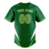 Custom Unisex Kelly Green & Green Pattern Baseball Jersey BB0000241514