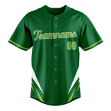 Custom Unisex Kelly Green & Green Pattern Baseball Jersey BB0000241514