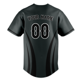 Custom Unisex Camo & Black Pattern Baseball Jersey BB0000250601