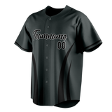 Custom Unisex Camo & Black Pattern Baseball Jersey BB0000250601