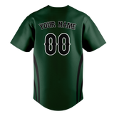 Custom Unisex Kelly Green & Black Pattern Baseball Jersey BB0000261501