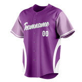 Custom Unisex Light Purple & White Pattern Baseball Jersey BB0000282402