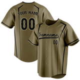 Custom Unisex Camo & Black Pattern Baseball Jersey BB0000340601