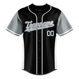 Custom Unisex Black & White Pattern Baseball Jersey BB0000360102