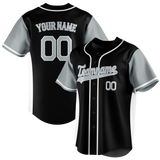 Custom Unisex Black & White Pattern Baseball Jersey BB0000360102