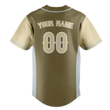 Custom Unisex Camo & Cream Pattern Baseball Jersey BB0000360605