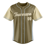 Custom Unisex Camo & Cream Pattern Baseball Jersey BB0000360605