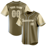 Custom Unisex Camo & Cream Pattern Baseball Jersey BB0000360605