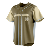 Custom Unisex Camo & Cream Pattern Baseball Jersey BB0000360605