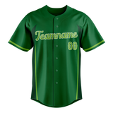 Custom Unisex Kelly Green & Green Pattern Baseball Jersey BB0000371514