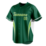 Custom Unisex Kelly Green & Green Pattern Baseball Jersey BB0000401514