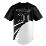 Custom Unisex Black & White Pattern Baseball Jersey BB0000450102