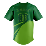 Custom Unisex Kelly Green & Green Pattern Baseball Jersey BB0000451514