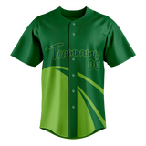 Custom Unisex Kelly Green & Green Pattern Baseball Jersey BB0000451514