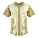 Custom Unisex Cream & Camo Pattern Baseball Jersey BB0000480506