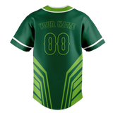 Custom Unisex Kelly Green & Green Pattern Baseball Jersey BB0000481514