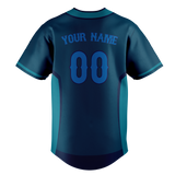 Custom Unisex Dark Aqua & Teal Pattern Baseball Jersey BB0000591617