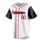 Custom Team Design White & Black Colors Design Sports Baseball Jersey BB00AB010201