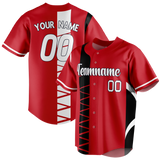 Custom Team Design Red & Black Colors Design Sports Baseball Jersey