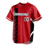 Custom Team Design Red & Black Colors Design Sports Baseball Jersey BB00AB090901