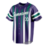 Custom Team Design Light Purple & White Colors Design Sports Baseball Jersey BB00AD072402