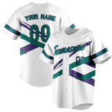 Custom Team Design White & Kelly Green Colors Design Sports Baseball Jersey