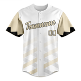 Custom Team Design White & Cream Colors Design Sports Baseball Jersey BB00AD100205