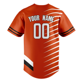 Custom Team Design Orange & White Colors Design Sports Baseball Jersey BB00BO081002
