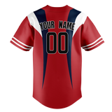 Custom Team Design Red & Black Colors Design Sports Baseball Jersey BB00BRS010901