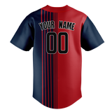 Custom Team Design Red & Navy Blue Colors Design Sports Baseball Jersey BB00BRS020918