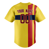 Custom Team Design Yellow & Red Colors Design Sports Baseball Jersey BB00BRS031209