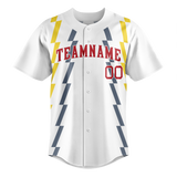 Custom Team Design White & Red Colors Design Sports Baseball Jersey BB00BRS050209