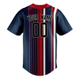 Custom Team Design Navy Blue & Maroon Colors Design Sports Baseball Jersey BB00BRS071808